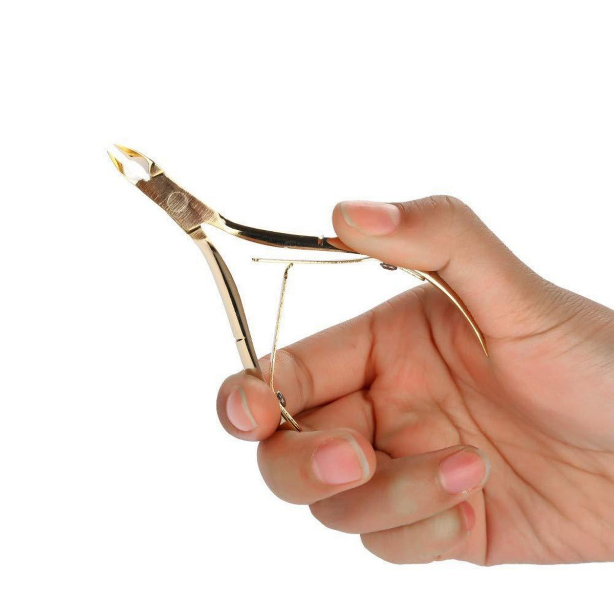 Professionelle Nagelhautzange Edelstahl Gold – Präzise Nagelpflege