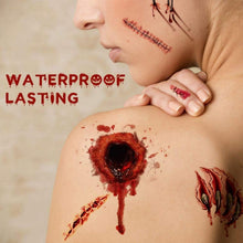 Halloween Tattoo Set 22 Blatt Narben Wunden Aufkleber