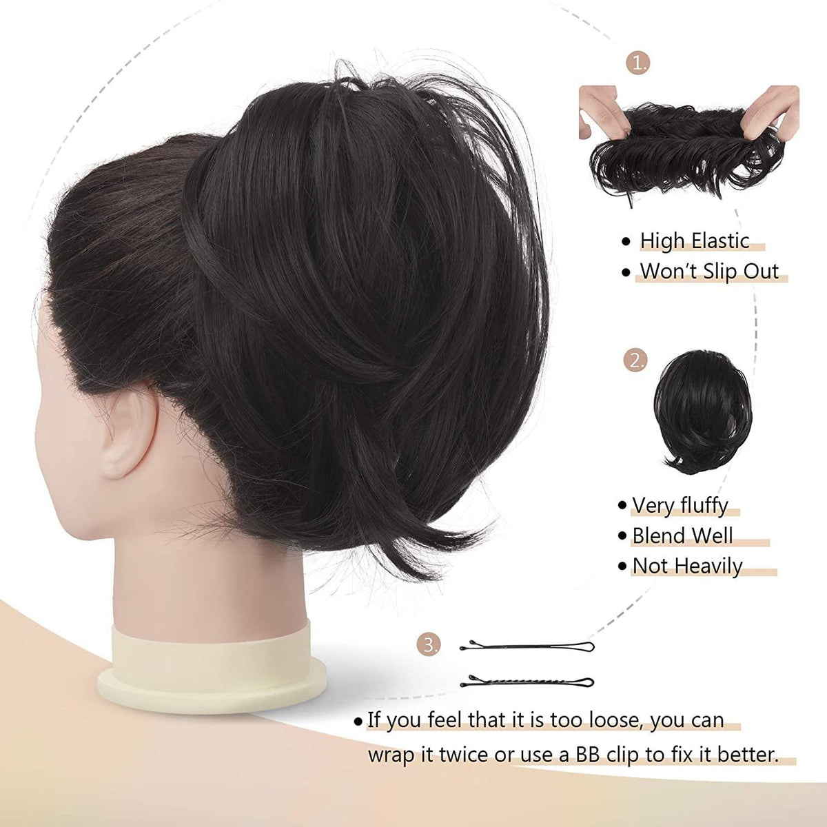 Synthetisches Haarteil Hair Extensions Pferdeschwanz-Verlängerung in