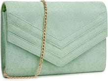 Kettentasche Damen Envelope Abendtasche Elegant Schwarz