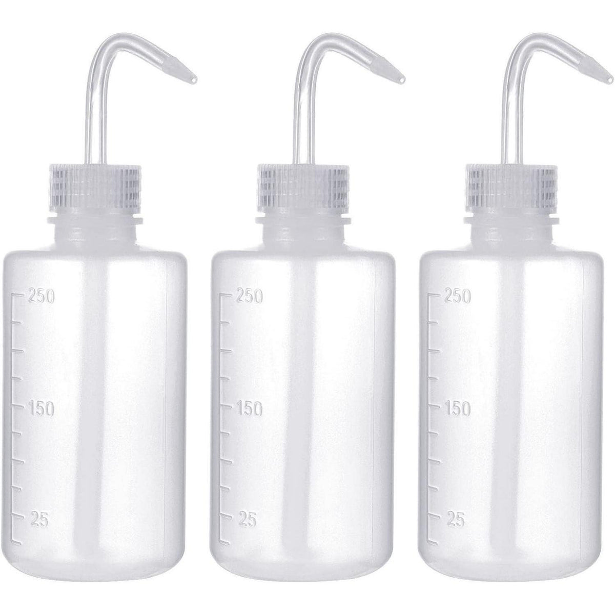 3x 250ml Waschflasche für Labor & Pflanzen