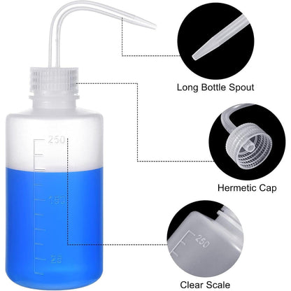 3x 250ml Waschflasche für Labor & Pflanzen