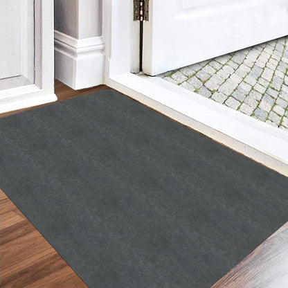 Innen Fußmatte waschbar 90x200cm Schmutzfänger Dunkelgrau