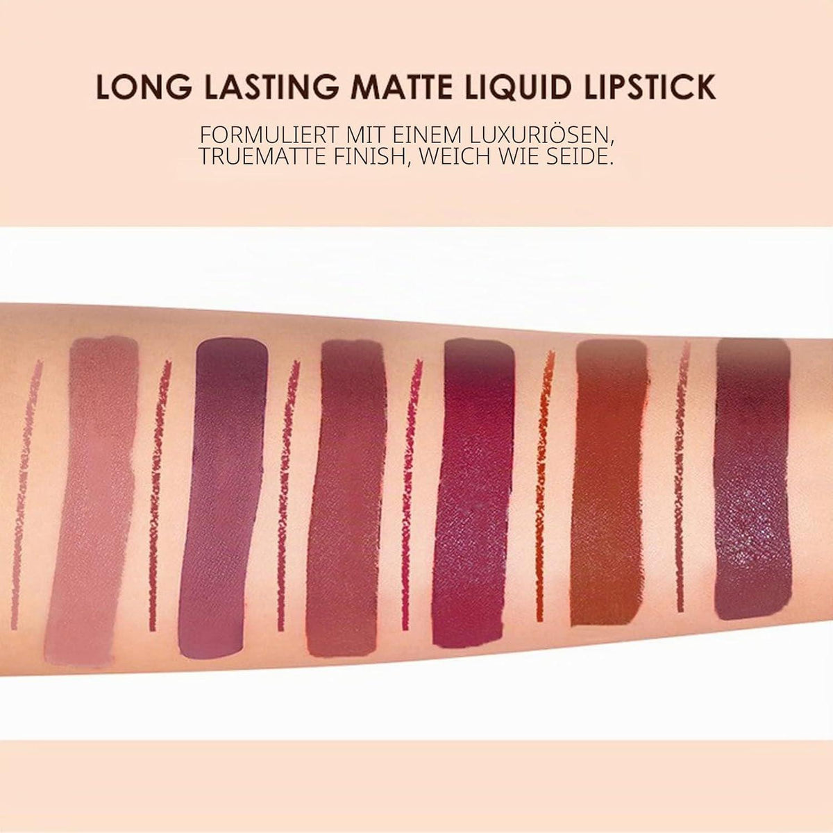 12er Set Matte Nudetöne Lippenstifte – Langlebig & Feuchtigkeitsspendend