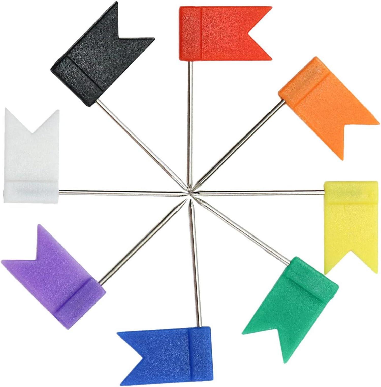 160er Set bunte Markierfähnchen Pinnnadeln für Karten & Boards