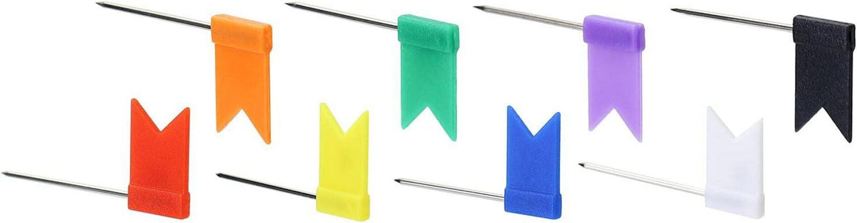 160 bunte Fahnennadeln Markierfähnchen Pinnnadeln für Pinnwand Landkarten