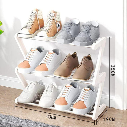 3-Stöckiges Schuhregal Klein | Mini-Schuhregal-Organizer