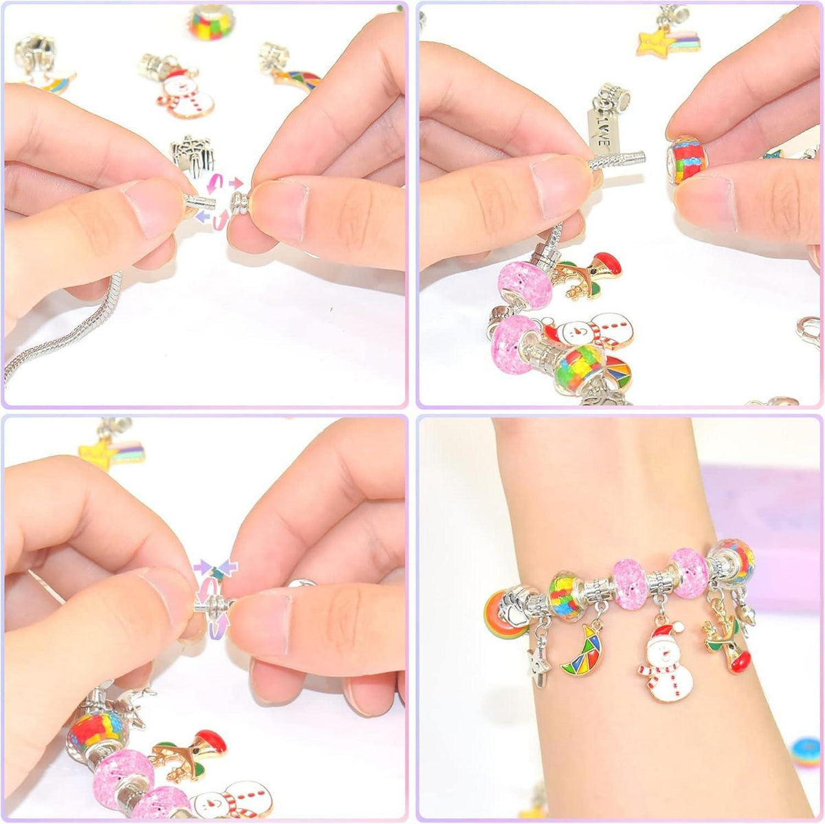 Schmuck Bastelset Mädchen Armbänder Selber Machen DIY 5-12 Jahre