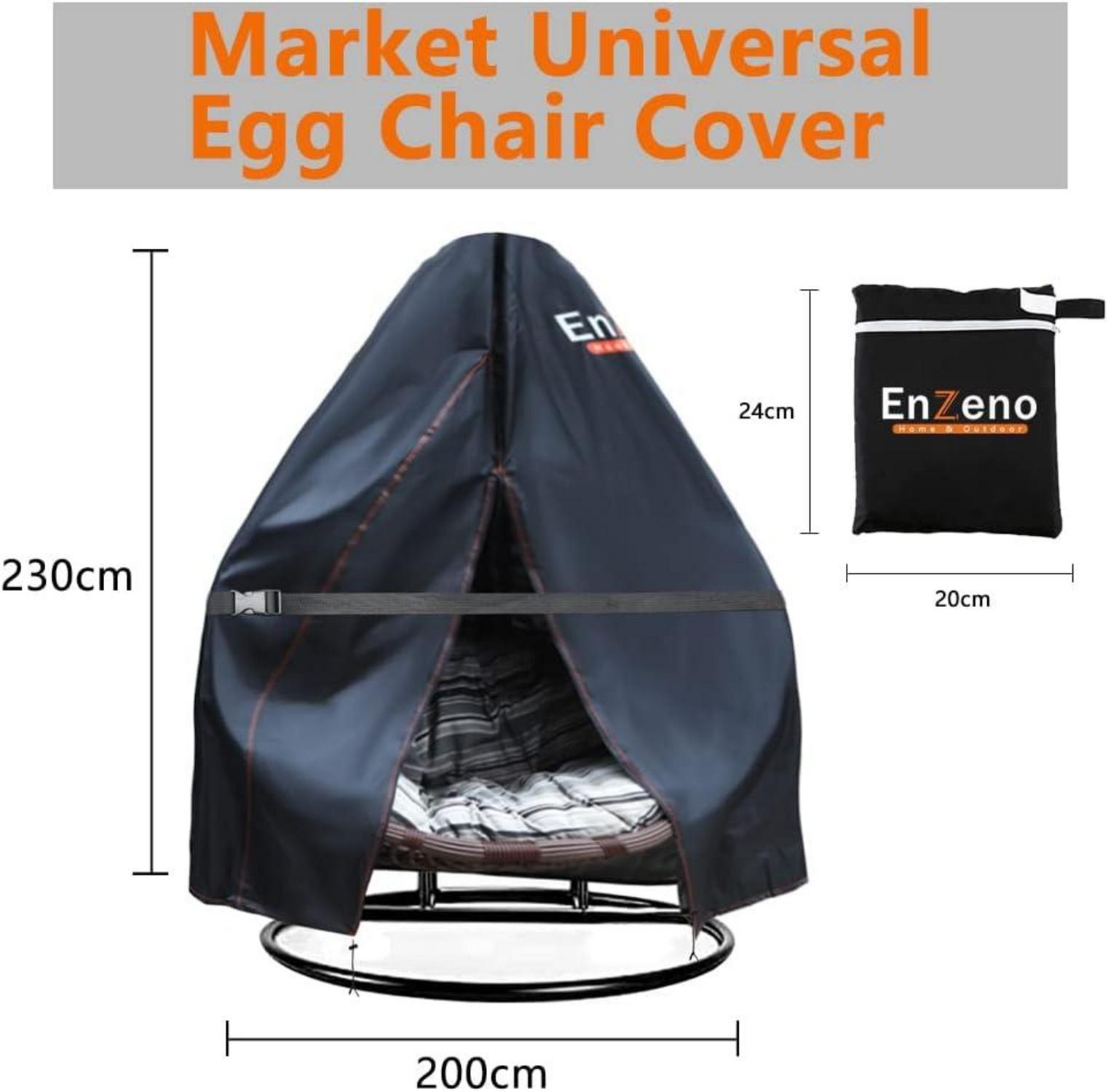 Enzeno Outdoor Pod Doppel-Eierstuhlbezug wasserdicht