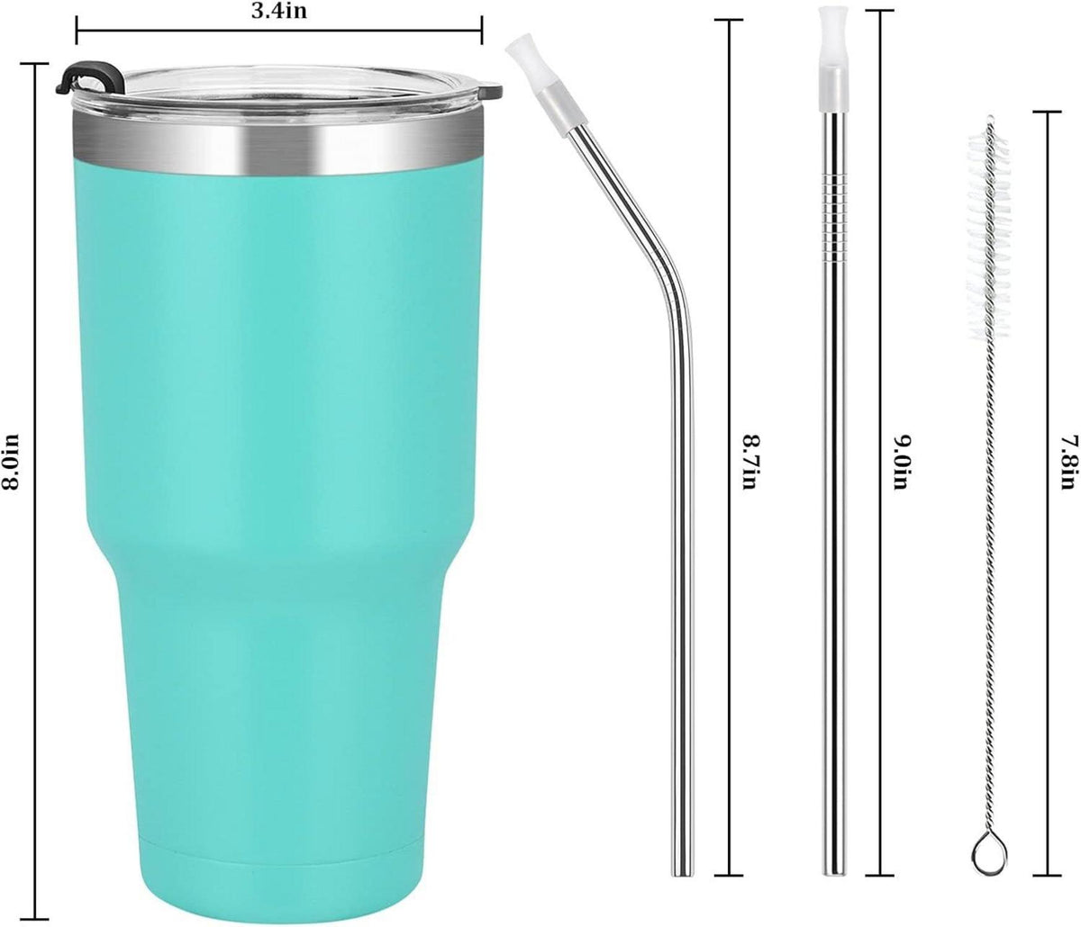 Livole 30oz Thermobecher Trinkbecher Türkis Doppelwandig Vakuum Isoliert