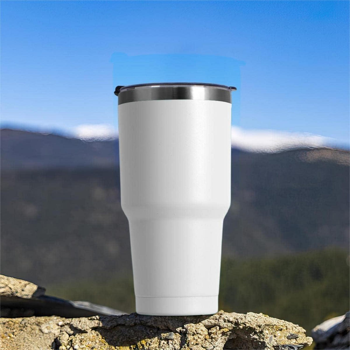 Livole 30oz Thermobecher Edelstahl Becher mit Strohhalm und Deckel