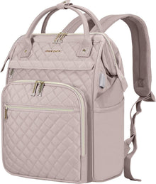 Laptop Rucksack Damen 17 Zoll USB Rosa RFID EMPSIGN