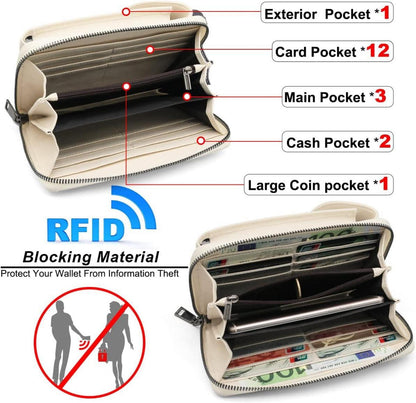 Handytasche Umhängetasche RFID Schutz Damen Leder Crossbody