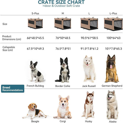 Faltbare Hundebox mit Stoffbezug – Sicher & Komfortabel für Reisen