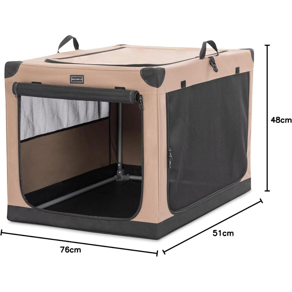 Faltbare Hundebox mit 3 Türen – Komfortabel & Sicher für Reisen