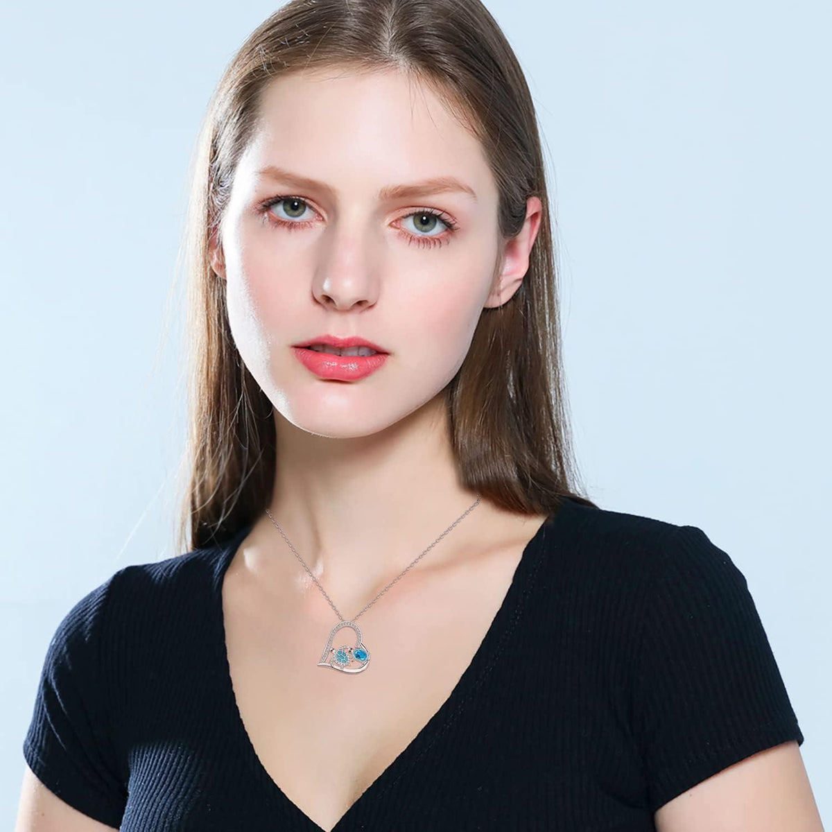 Halskette 925 Sterling Silber mit Schildkröten Anhänger für Damen