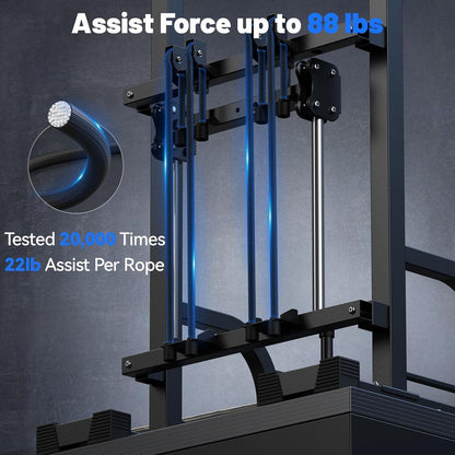 Power Tower Klimmzugstation Dip-Station Heimtrainer 204kg belastbar