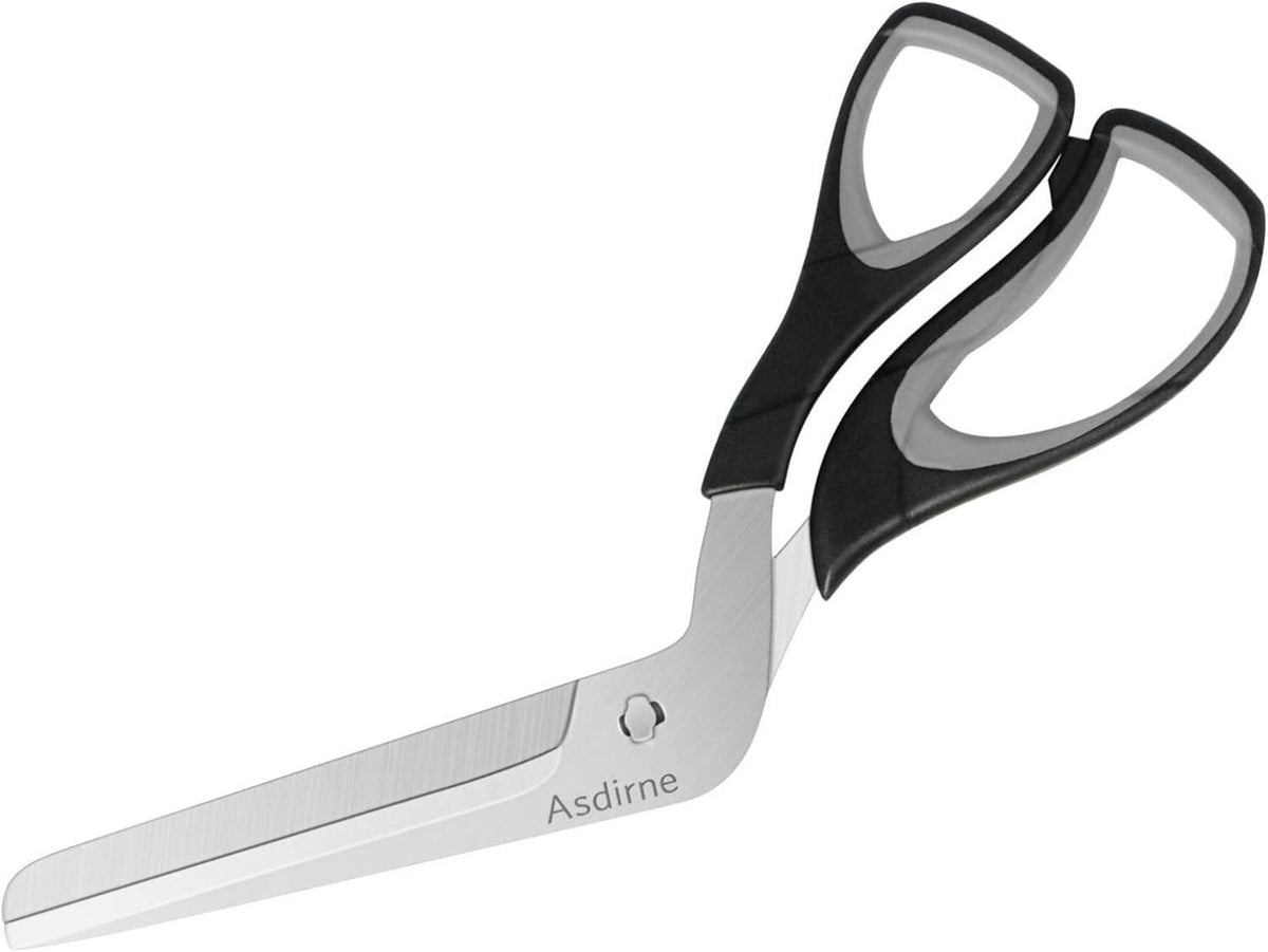 Pizzaschere Edelstahlklinge Griff Weich Multifunktion 27CM Schwarz