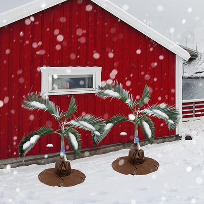 Hydrogarden Palmen-Wurzelschutz Ø100cm Frostschutz 2er Pack Braun