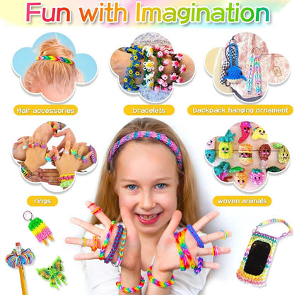 Selizo 2800+ Loom Bänder Set, 36 Farben Zubehör für