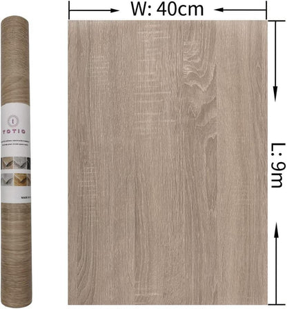 Graue Holzmaserung Möbelfolie 40CMx9M Selbstklebende Woodgrain-Design