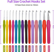 47-teiliges Ergonomisches Häkelnadel-Set mit Gummigriffen