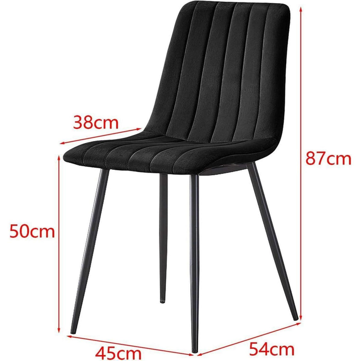 Esstisch Set 140x80cm mit 4 Samtstühlen Braun