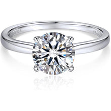 Verlobungsring Damen 1-2 Karat Moissanit Solitär 925 Silber