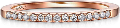 Moissanit Verlobungsring Damen Herren Silber 925 Rose
