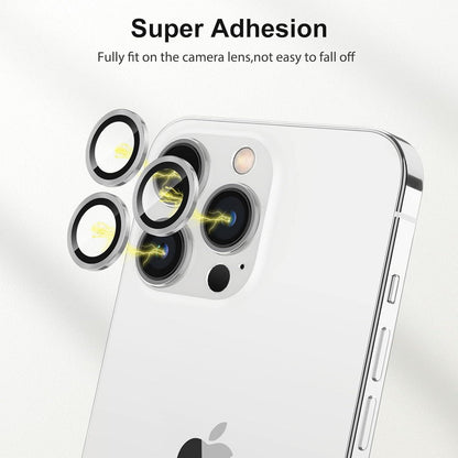 Kameraschutz für iPhone 14 Pro Max, 9H Glas Protector, Silber