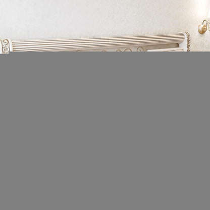 Satin Kissenbezug 2er Set mit Rüschen, 40x80cm, Weiß