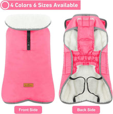 Hundejacke Fleece Winter Hundemantel XXL Pink wasserdicht