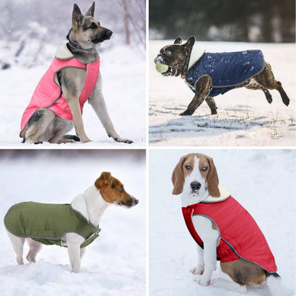 Hundemantel Winter Warme Jacke Hundejacke XXL Rot Warme Haustierjacke