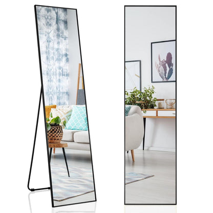 Ganzkörperspiegel 160x40cm – Stand- & Wandspiegel mit Aluminiumrahmen