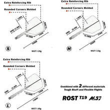 Dartflights und -schaft Set, Big Wing Shape, Größe M