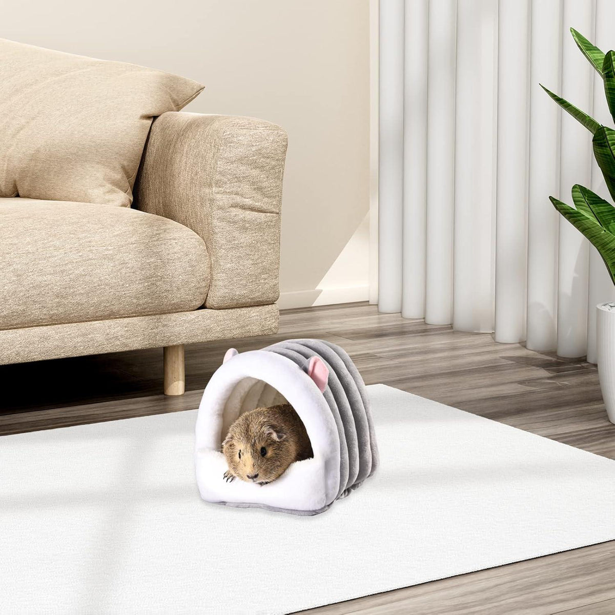 Meerschweinchenbett Winter Warmes Haus Versteck Nest für Kleintiere