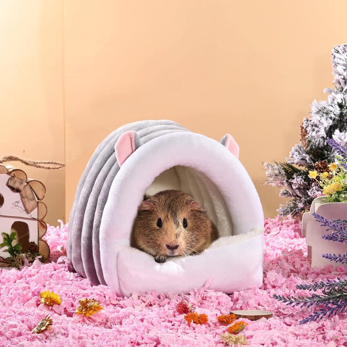 Meerschweinchenbett Winter Warmes Haus Versteck Nest Hamster