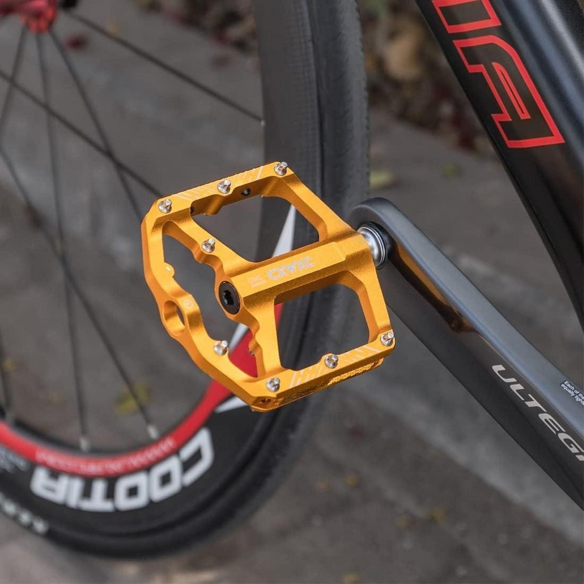 CNC Aluminium Fahrradpedale mit Reflektoren – Leicht & Antirutsch
