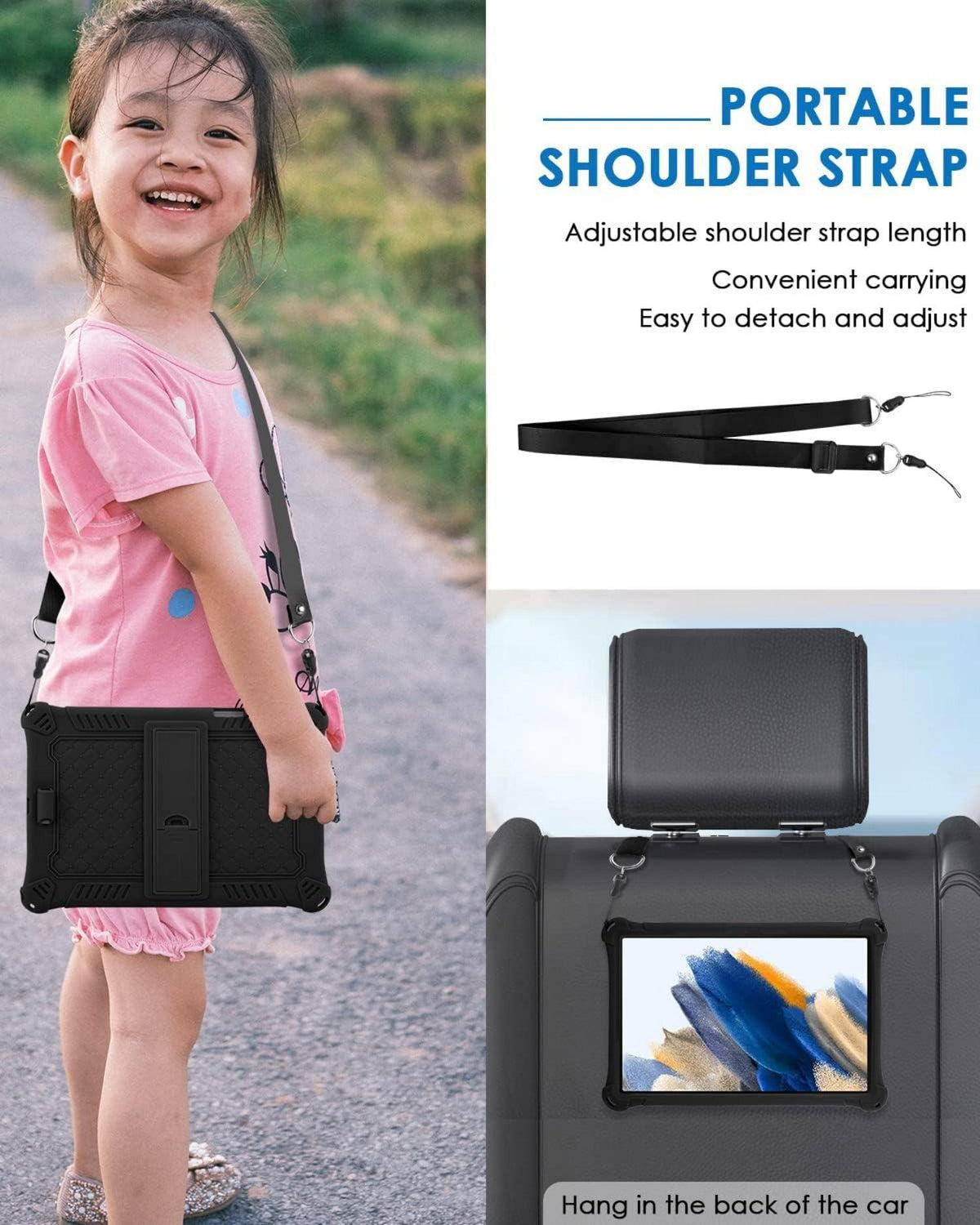 Kinder Silikon Hülle für Samsung Galaxy Tab A8 10.5 Zoll Wasserdicht