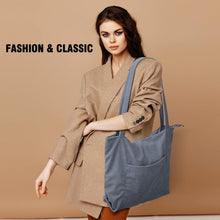 Captain Blues Cord Umhängetasche Damen, Groß Tote Bag in