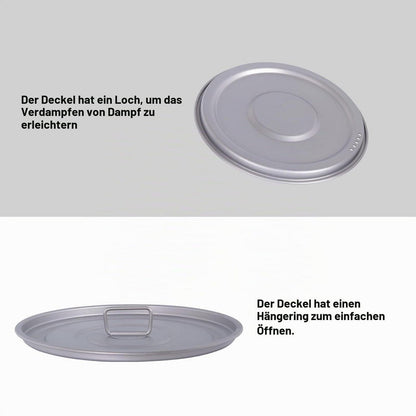 Titan Kochtopf Set Camping – Ultraleicht & Vielseitig
