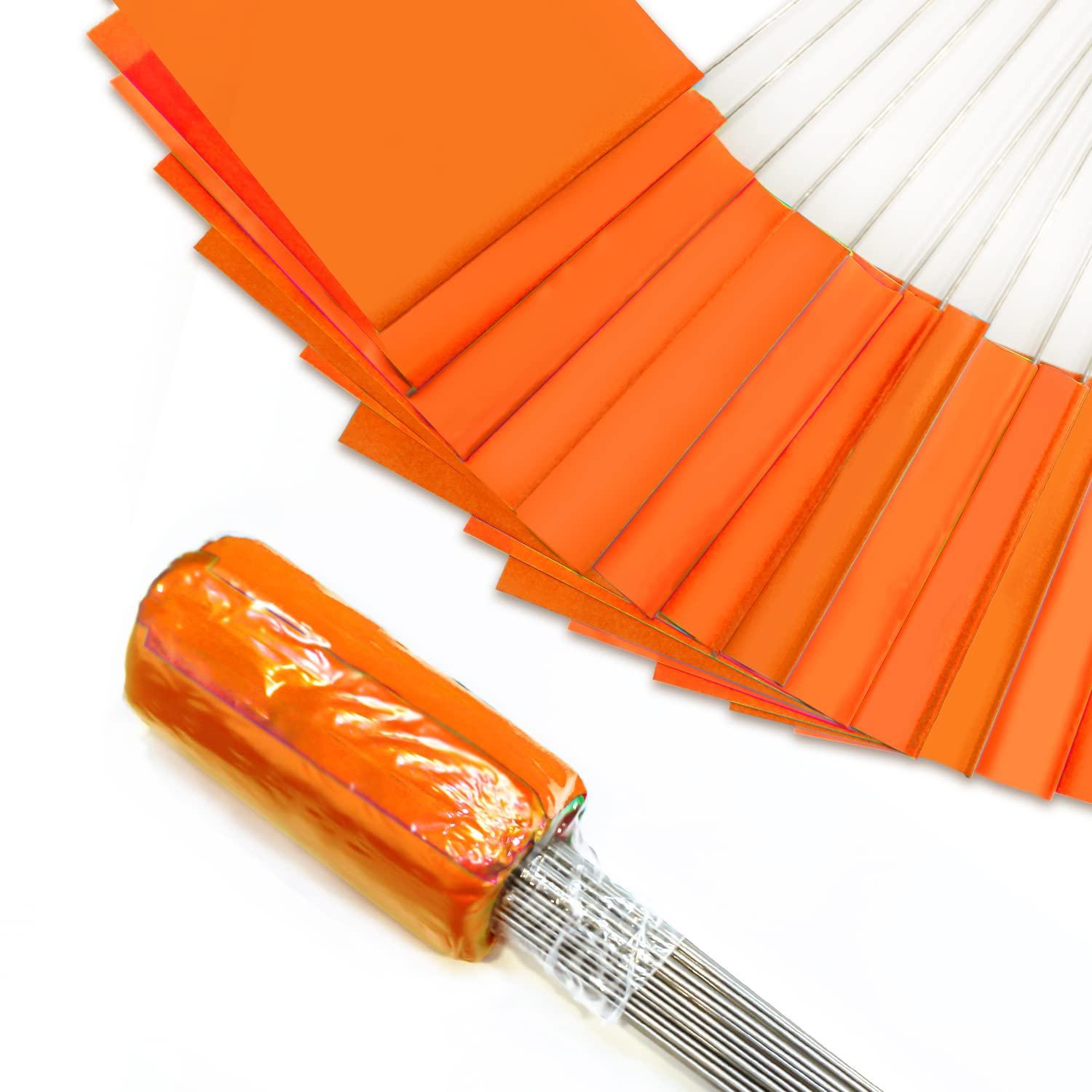 Markierfahnen orange 100er Pack für Rasen und Landschaft