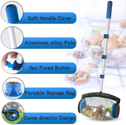 Nusssammler Walnuss Pecan Picker Hickory Kastanien Nerf Bälle Golf