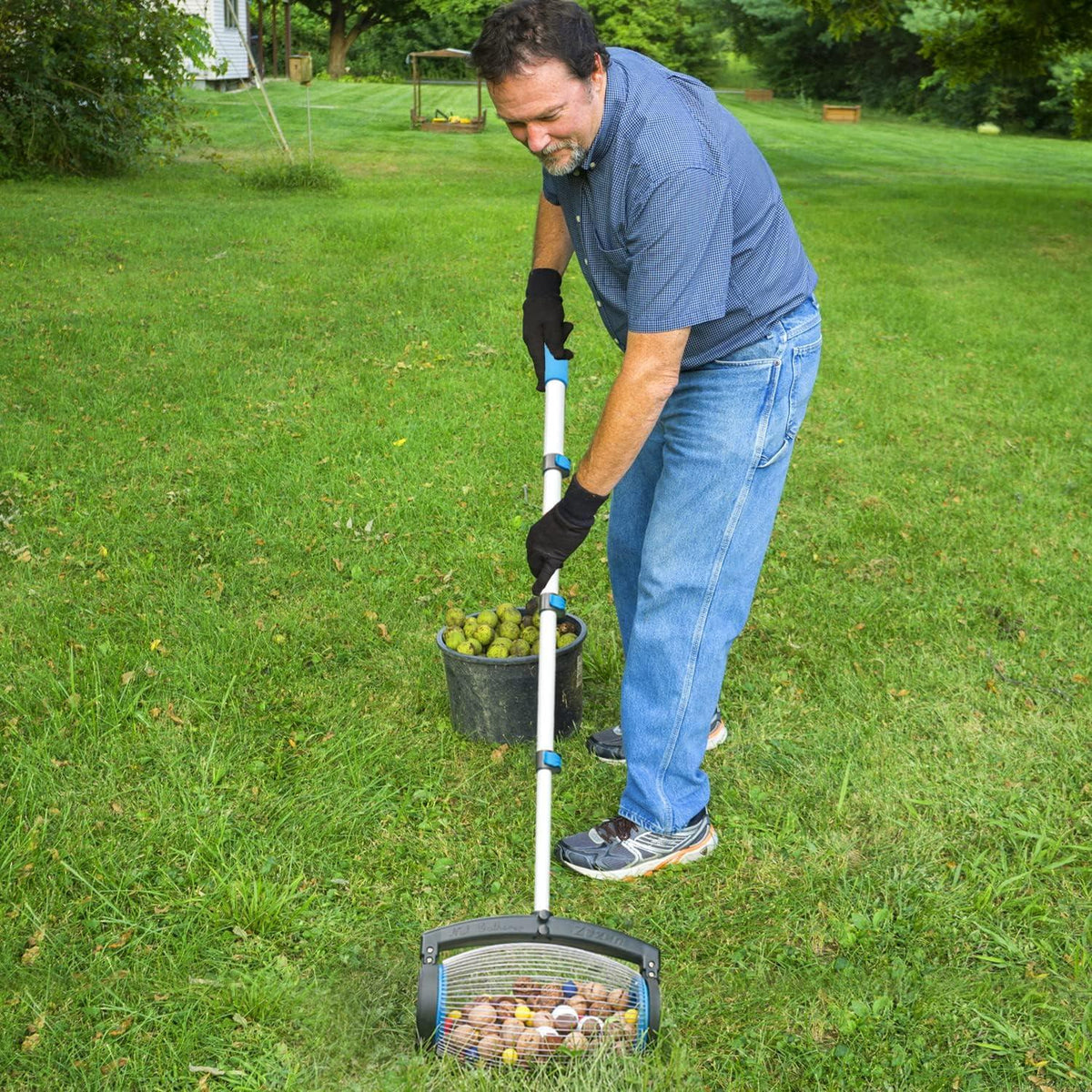 Nusssammler Walnuss Sammler Seitliche Öffnung Kastanien Golf 2.5-6.5cm