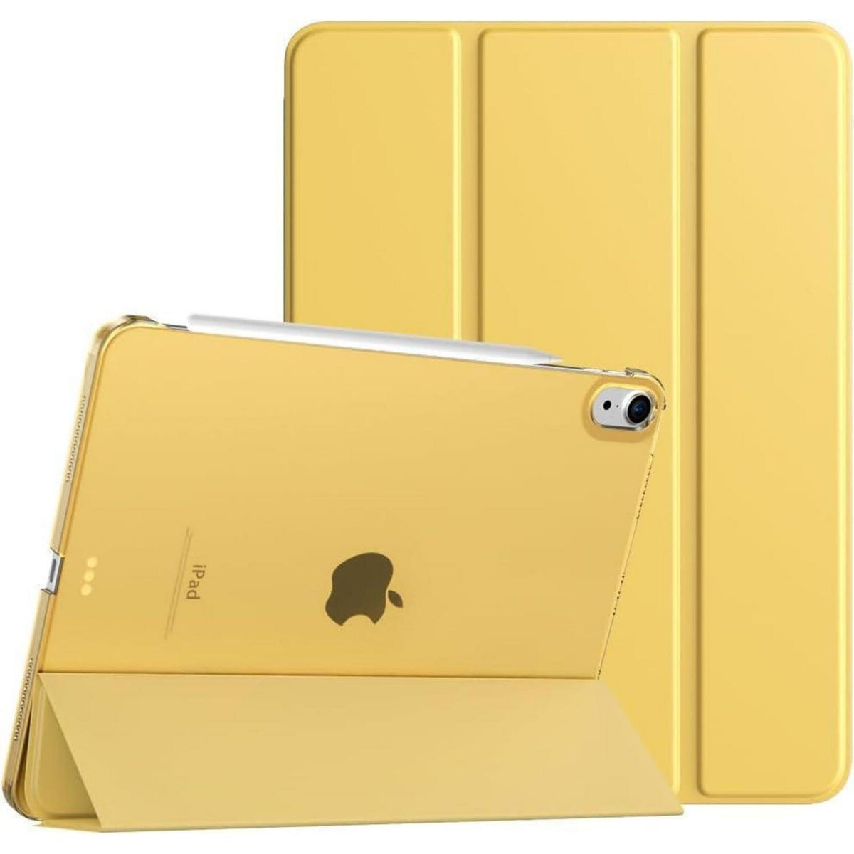 iPad Air 11 Zoll Hülle Gelb mit Ständer & Auto Schlaf