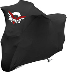 Motorrad Abdeckplane Atmungsaktiver Stretch Stoff Garage XXL Schwarz