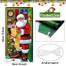 Weihnachten Türabdeckung Weihnachtsmann Hintergrund Banner