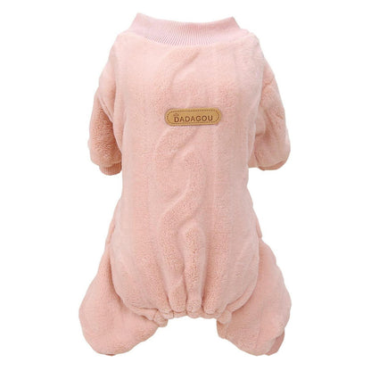 Hundepullover Fleece Winterwarm Rosa - Größe M