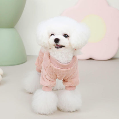 Hundepullover Fleece Winterwarm Rosa - Größe M