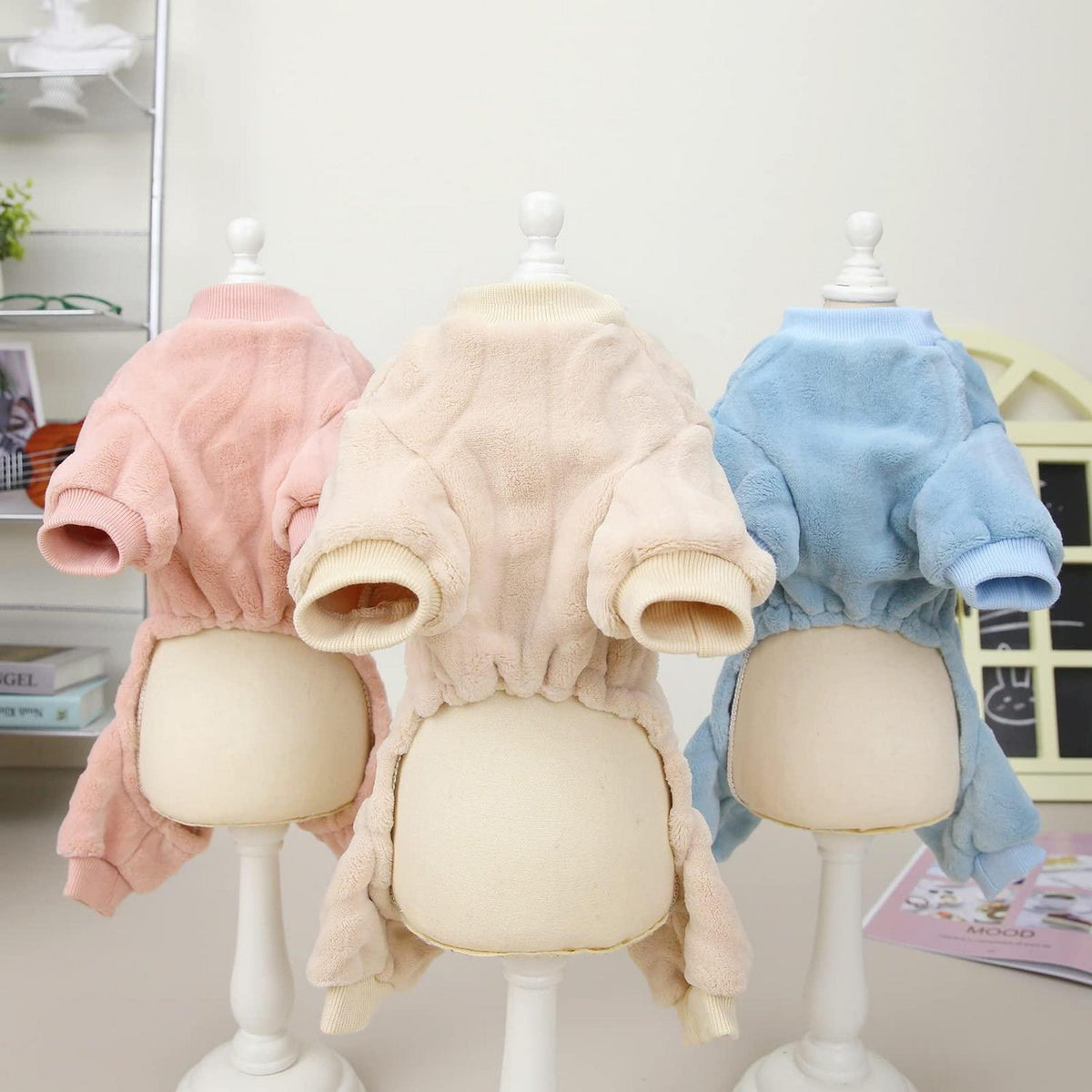 Hundepullover Fleece Winterwarm Rosa - Größe M